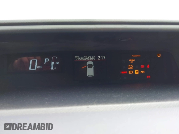 2016 Toyota Prius One z VIN JTDKDTB33G1121647, wystawiony jako IAAI lot #42020194 z przebiegiem 72 535 mil mil oraz . Historia ofert i sprzedaży dostępna na DreamBid. Obrazek 7.