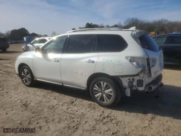 2019 Nissan Pathfinder S with VIN 5N1DR2MN8KC585495, listed as a Copart auction lot 42338135 with 109799 miles and Salvage Title. Bid and sale history available at carsss.com. Image 2.