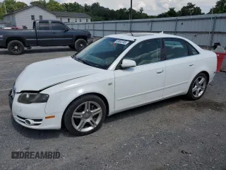 2007 Audi A4 2.0T with VIN WAUDF78E47A055612, listed as a Copart auction lot 63653705 with 189,314 mi miles and Salvage title. Bid and sale history available at DreamBid. Image 1.