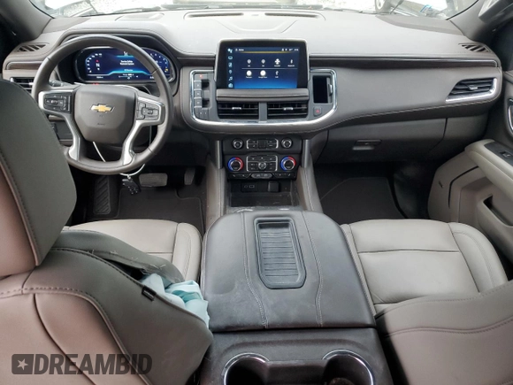 2022 Chevrolet Suburban LT with VIN 1GNSKCKD0NR322362, listed as a Copart auction lot 59576405 with 55,244 mi miles and Salvage title. Bid and sale history available at DreamBid. Image 8.