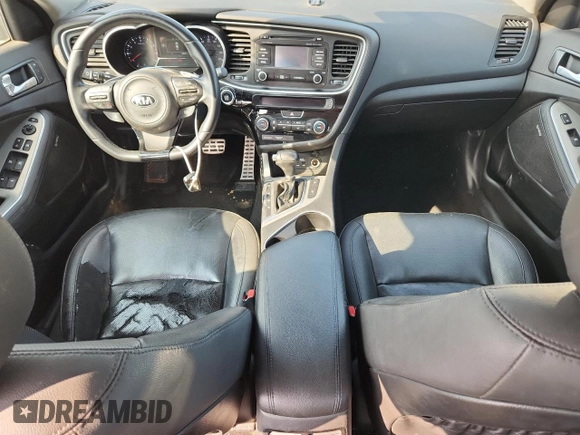 2015 Kia Optima SX Turbo with VIN 5XXGR4A65FG407317, listed as a Copart auction lot 62921025 with 68,501 mi miles and Clean title. Bid and sale history available at DreamBid. Image 8.