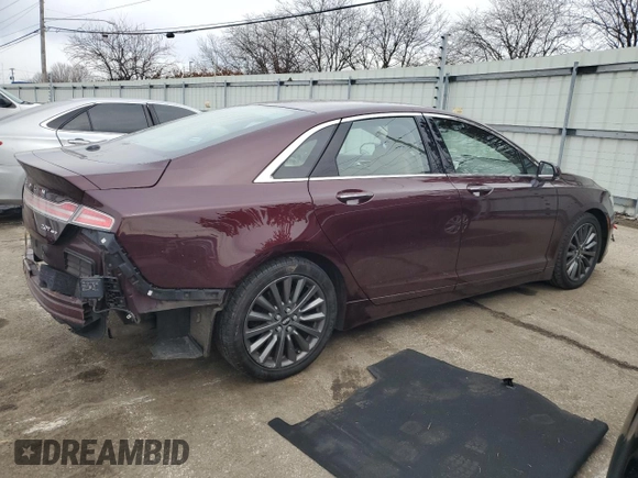 2017 Lincoln MKZ Select with VIN 3LN6L5D94HR664199, listed as a Copart auction lot 46431835 with 86,116 mi miles and Salvage title. Bid and sale history available at DreamBid. Image 3.