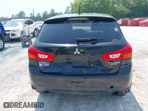 2015 Mitsubishi Outlander Sport ES with VIN 4A4AR3AUXFE042077, listed as a IAAI auction lot 42001461 with 157,545 mi miles. Bid and sale history available at carsss.com. Image 16.