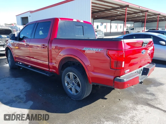 2020 Ford F-150 XL with VIN 1FTEW1C58LKE36430, listed as a IAAI auction lot 41390339 with 54,747 mi miles. Bid and sale history available at carsss.com. Image 3.