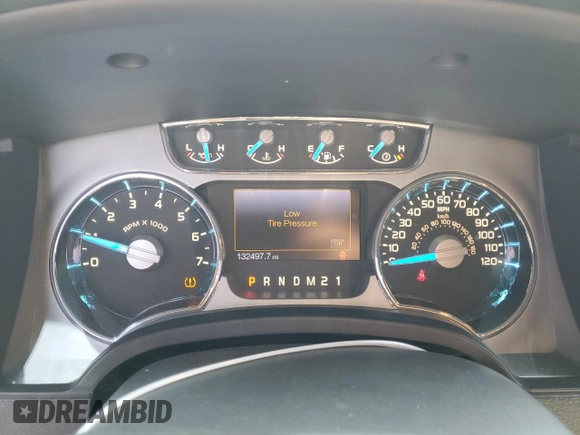2013 Ford F-150 XL with VIN 1FTFW1ET6DFA19009, listed as a Copart auction lot 62916325 with 132,497 mi miles and Salvage title. Bid and sale history available at DreamBid. Image 9.