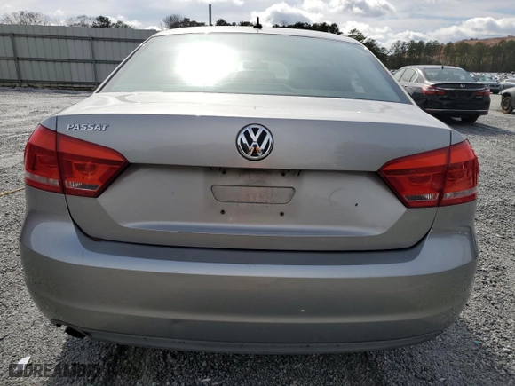2013 Volkswagen Passat S with VIN 1VWAP7A3XDC021540, listed as a Copart auction lot 47683435 with 283,842 mi miles and Non Repairable. Bid and sale history available at carsss.com. Image 6.