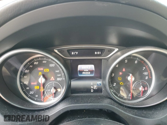 2017 Mercedes-Benz CLA 250 with VIN WDDSJ4EB6HN410300, listed as a Copart auction lot 48734415 with 99,255 mi miles and Salvage Title. Bid and sale history available at DreamBid. Image 9.