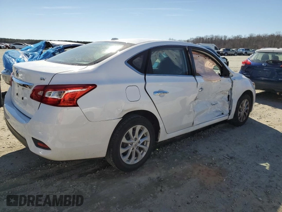 2019 Nissan Sentra SV with VIN 3N1AB7AP9KY380230, listed as a Copart auction lot 46427365 with 70,254 mi miles and Salvage Title. Bid and sale history available at DreamBid. Image 3.