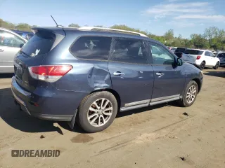 2013 Nissan Pathfinder SL with VIN 5N1AR2MM5DC646279, listed as a Copart auction lot 55074215 with 128,296 mi miles and Clean Title. Bid and sale history available at carsss.com. Image 3.