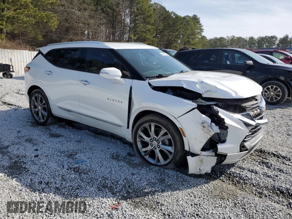 2020 Chevrolet Blazer Premier with VIN 3GNKBFRS4LS697221, listed as a Copart auction lot 88692065 with 65,048 mi miles and Salvage title. Bid and sale history available at DreamBid. Image 4.