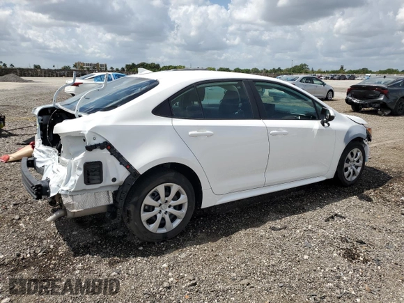 2024 Toyota Corolla LE with VIN 5YFB4MDE1RP223998, listed as a Copart auction lot 53789995 with 5,332 mi miles and Salvage title. Bid and sale history available at DreamBid. Image 3.