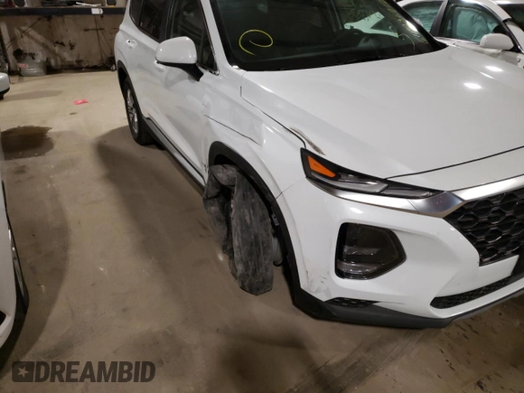 2019 Hyundai Santa Fe SE with VIN 5NMS2CAD4KH080458, listed as a Copart auction lot 64786912 with 43,874 mi miles. Bid and sale history available at carsss.com. Image 9.