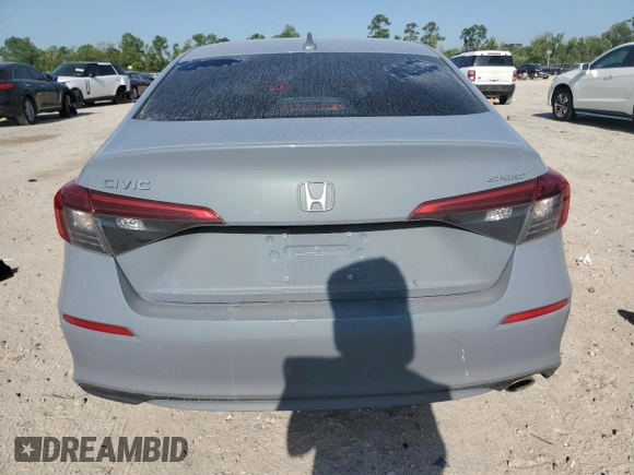 2022 Honda Civic Sport with VIN 2HGFE2F58NH578894, listed as a Copart auction lot 52392505 with 38,221 mi miles and Salvage Title. Bid and sale history available at carsss.com. Image 6.