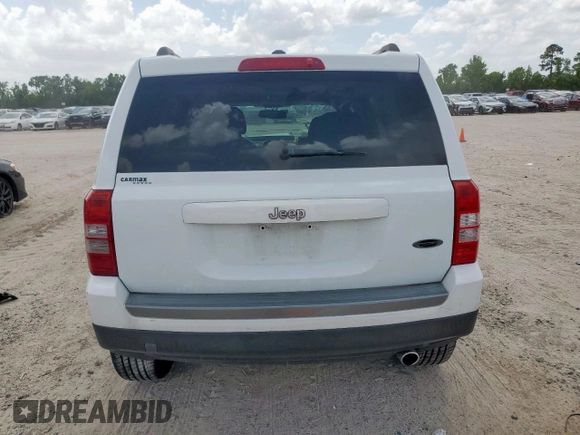 2017 Jeep Patriot Sport SE with VIN 1C4NJPBA6HD202041, listed as a Copart auction lot 61587905 with 78,562 mi miles and Salvage title. Bid and sale history available at DreamBid. Image 6.