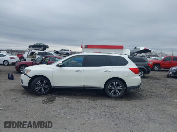 2017 Nissan Pathfinder S with VIN 5N1DR2MN4HC612538, listed as a IAAI auction lot 41699407 with 63,762 mi miles and . Bid and sale history available at DreamBid. Image 14.