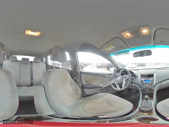 2013 Hyundai Accent GL with VIN KMHCT5AE6DU068695, listed as a Copart auction lot 85578584 with 81,627 mi miles and Salvage Title. Bid and sale history available at carsss.com. Image 12.