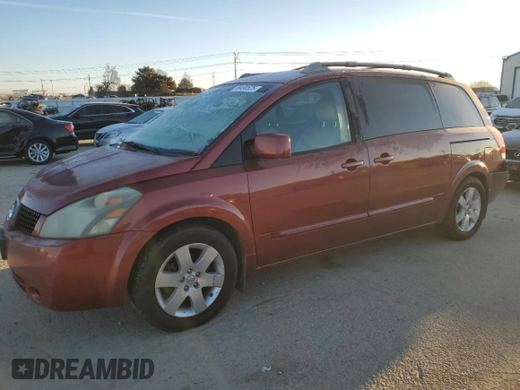 2005 Nissan Quest SE with VIN 5N1BV28U85N101385, listed as a Copart auction lot 88498525 with 0 mi miles and Salvage Title. Bid and sale history available at carsss.com. Image 1.
