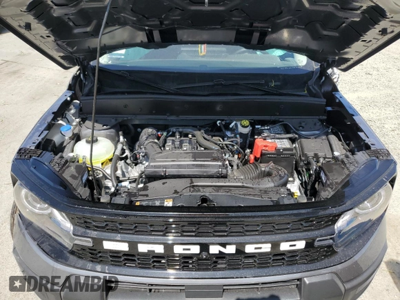 2025 Ford Bronco Sport Outer Banks with VIN 3FMCR9CN6SRE50121, listed as a Copart auction lot 61175625 with 2,321 mi miles and Salvage title. Bid and sale history available at DreamBid. Image 12.