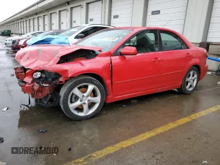 2008 Mazda 6 i Sport VE with VIN 1YVHP80C785M45688, listed as a Copart auction lot 47187665 with 137,205 mi miles and Salvage Title. Bid and sale history available at carsss.com. Image 1.