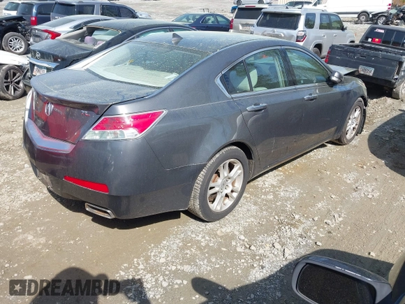 2009 Acura TL Tech with VIN 19UUA86569A019919, listed as a IAAI auction lot 41908425 with 109,726 mi miles. Bid and sale history available at carsss.com. Image 4.
