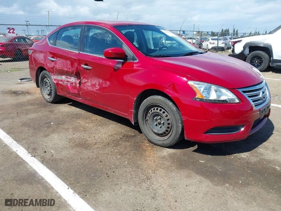 2014 Nissan Sentra SV with VIN 3N1AB7AP0EY326075, listed as a IAAI auction lot 41906960 with 135,604 mi miles. Bid and sale history available at carsss.com. Image 1.
