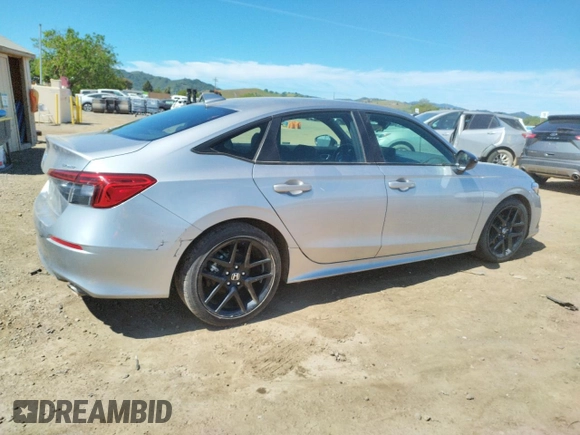 2024 Honda Civic Sedan Sport with VIN 2HGFE2F5XRH555929, listed as a Copart auction lot 52901035 with 30,471 mi miles and Salvage Title. Bid and sale history available at carsss.com. Image 3.