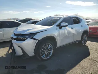 2025 Lexus NX 350 Premium z VIN JTJGGCEZ9S5010385, wystawiony jako Copart lot #46846485 z przebiegiem 5 606 mil mil oraz Szkoda całkowita • Salvage title. Historia ofert i sprzedaży dostępna na DreamBid. Obrazek 1.