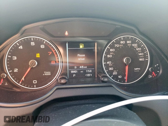 2015 Audi Q5 Premium Plus with VIN WA1DGAFP6FA019267, listed as a Copart auction lot 59321295 with 99,401 mi miles and Salvage title. Bid and sale history available at DreamBid. Image 9.