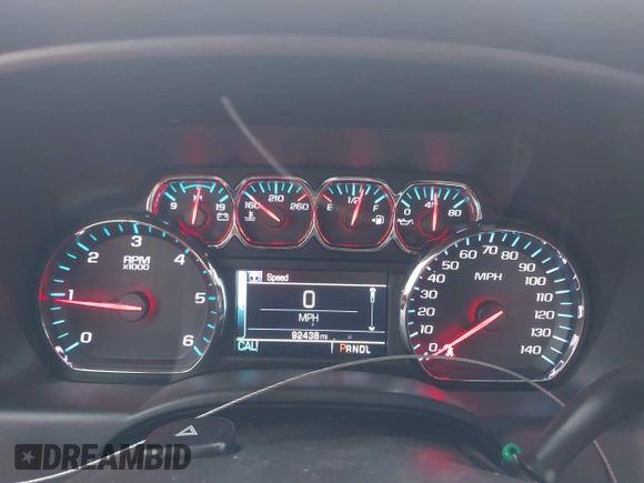2017 Chevrolet Silverado 1500 LT with VIN 3GCPCREC7HG360001, listed as a IAAI auction lot 42202189 with 92,438 mi miles and . Bid and sale history available at DreamBid. Image 7.