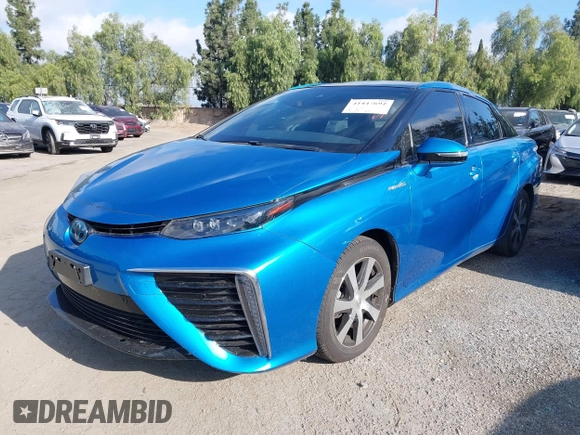 2019 Toyota Mirai with VIN JTDBVRBD0KA005792, listed as a IAAI auction lot 41447692 with 50,725 mi miles and . Bid and sale history available at carsss.com. Image 2.