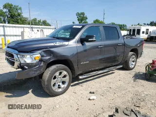 2019 Ram 1500 Big Horn with VIN 1C6RRFFG7KN791225, listed as a Copart auction lot 65697465 with 86,986 mi miles and Clean title. Bid and sale history available at DreamBid. Image 1.
