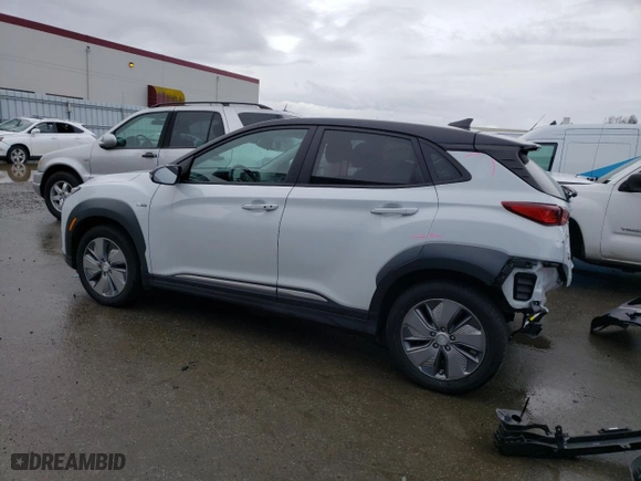 2019 Hyundai Kona Electric SEL with VIN KM8K23AGXKU054865, listed as a Copart auction lot 42518663 with 9,956 mi miles. Bid and sale history available at carsss.com. Image 2.