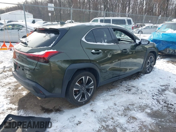 2021 Lexus UX with VIN JTHX3JBH9M2040066, listed as a IAAI auction lot 41256663 with 48,638 mi miles. Bid and sale history available at carsss.com. Image 4.