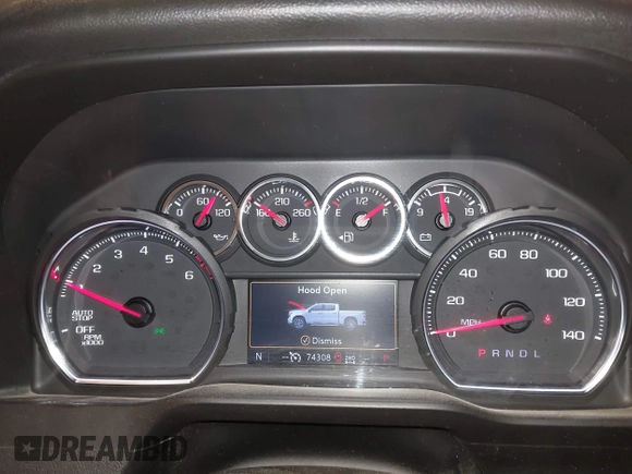 2021 Chevrolet Silverado 1500 LT Trail Boss with VIN 3GCPYFED9MG231471, listed as a IAAI auction lot 41502147 with 74,308 mi miles and . Bid and sale history available at DreamBid. Image 7.
