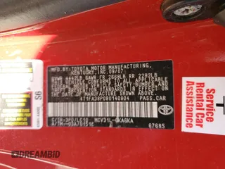 2008 Toyota Solara SE with VIN 4T1FA38P08U140804, listed as a Copart auction lot 76177634 with Not Provided miles and Non Repairable. Bid and sale history available at DreamBid. Image 13.