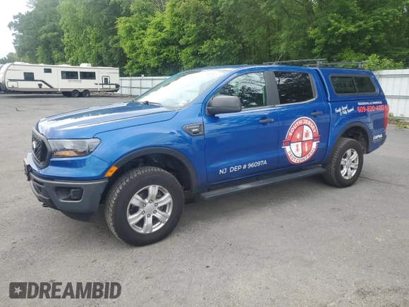 2020 Ford Ranger XL with VIN 1FTER4FHXLLA86940, listed as a Copart auction lot 58614045 with 77,249 mi miles and Salvage title. Bid and sale history available at DreamBid. Image 1.
