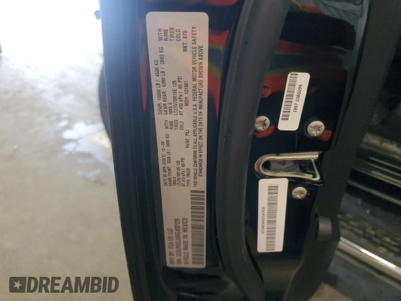 2024 Ram 2500 Big Horn с VIN 3C6UR5DJ0RG400129, выставлен на аукционе Copart как лот 63671735 с пробегом 12 122 миль миль и Чистый • Clean title. История ставок и продаж доступна на DreamBid. Изображение 12.