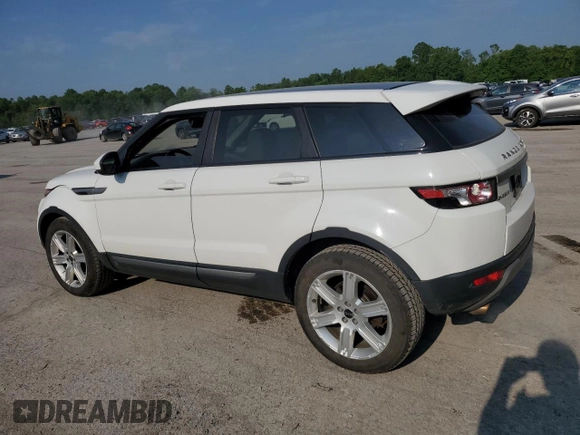 2015 Land Rover Range Rover Evoque Pure Plus with VIN SALVP2BGXFH072687, listed as a Copart auction lot 58975785 with 100,417 mi miles and Salvage title. Bid and sale history available at DreamBid. Image 2.