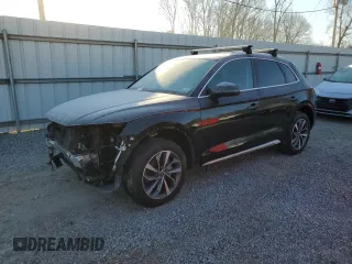 2021 Audi Q5 Premium with VIN WA1AAAFY5M2025789, listed as a Copart auction lot 89253525 with 39,143 mi miles and Salvage Title. Bid and sale history available at carsss.com. Image 1.