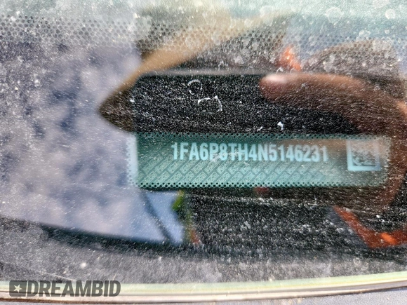 2022 Ford Mustang EcoBoost with VIN 1FA6P8TH4N5146231, listed as a Copart auction lot 58855995 with 54,687 mi miles and Salvage title. Bid and sale history available at DreamBid. Image 12.