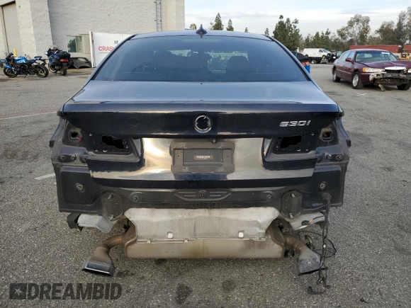 2018 BMW 5 Series 530i with VIN WBAJA5C59JG898206, listed as a Copart auction lot 43661015 with 75,243 mi miles and Salvage Title. Bid and sale history available at carsss.com. Image 6.