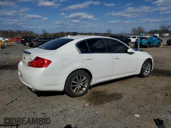 2009 Infiniti G37 x with VIN JNKCV61F89M360738, listed as a Copart auction lot 50403455 with Not Provided miles and Salvage Title. Bid and sale history available at carsss.com. Image 3.