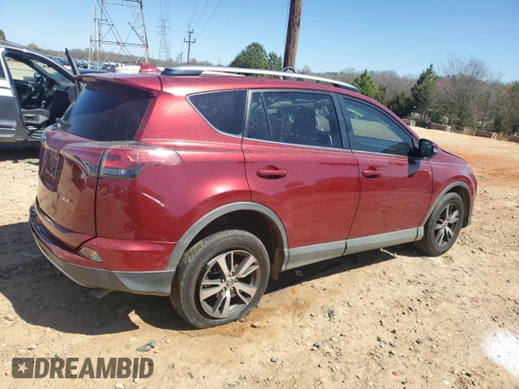 2018 Toyota RAV4 XLE with VIN 2T3WFREV6JW434177, listed as a Copart auction lot 50184895 with 160,942 mi miles and Salvage Title. Bid and sale history available at DreamBid. Image 3.
