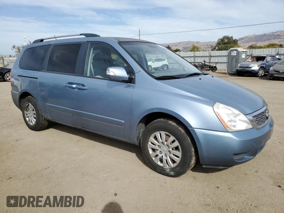 2012 Kia Sedona LX with VIN KNDMG4C7XC6418645, listed as a Copart auction lot 79535074 with 130,023 mi miles and Salvage Title. Bid and sale history available at DreamBid. Image 4.