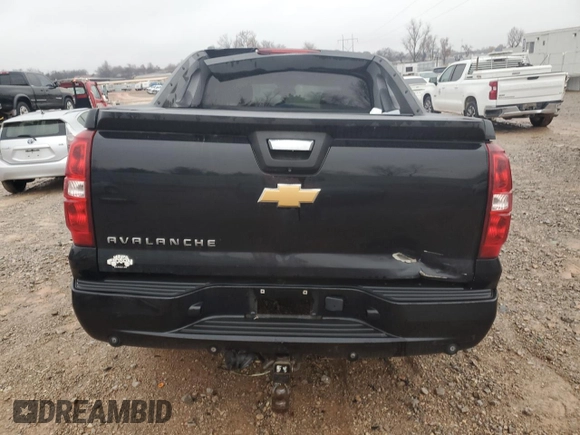 2010 Chevrolet Avalanche LTZ with VIN 3GNNCGE01AG259664, listed as a Copart auction lot 80579493 with Not Provided miles and Salvage Title. Bid and sale history available at DreamBid. Image 6.