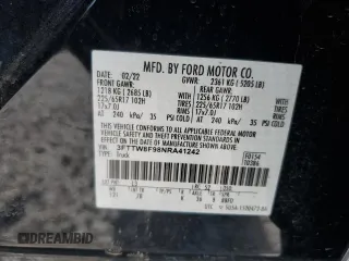 2022 Ford Maverick XL z VIN 3FTTW8F98NRA41242, wystawiony jako Copart lot #53742525 z przebiegiem 46 056 mil mil oraz Szkoda całkowita • Salvage title. Historia ofert i sprzedaży dostępna na DreamBid. Obrazek 12.