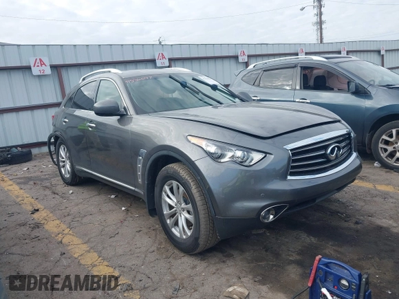 2013 Infiniti FX with VIN JN8CS1MU8DM141556, listed as a IAAI auction lot 41536047 with 96,016 mi miles and . Bid and sale history available at DreamBid. Image 1.