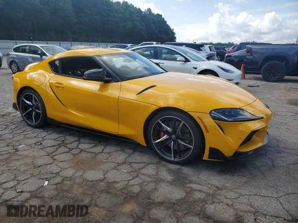 2021 Toyota Supra 3.0 with VIN WZ1DB0C07MW042452, listed as a Copart auction lot 63493005 with Not provided miles and Clean title. Bid and sale history available at DreamBid. Image 4.