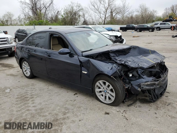 2006 BMW 3 Series 325xi with VIN WBAVD13536KV06357, listed as a Copart auction lot 51684215 with 153,389 mi miles and Salvage Title. Bid and sale history available at carsss.com. Image 4.