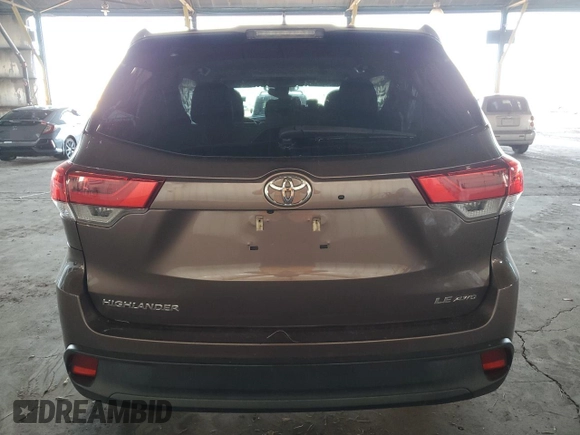 2017 Toyota Highlander LE with VIN 5TDBZRFH1HS426675, listed as a Copart auction lot 48574025 with 64,909 mi miles and Salvage title. Bid and sale history available at DreamBid. Image 6.